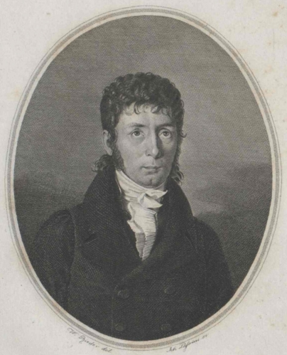 Portret van Jakob Glatz van omstreeks 1800.