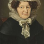 Portret van Anna Barbara van Meerten-Schilperoort, de auteur van Willem, Karel en Betje.