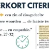 Verkort citeren in het examen Nederlands